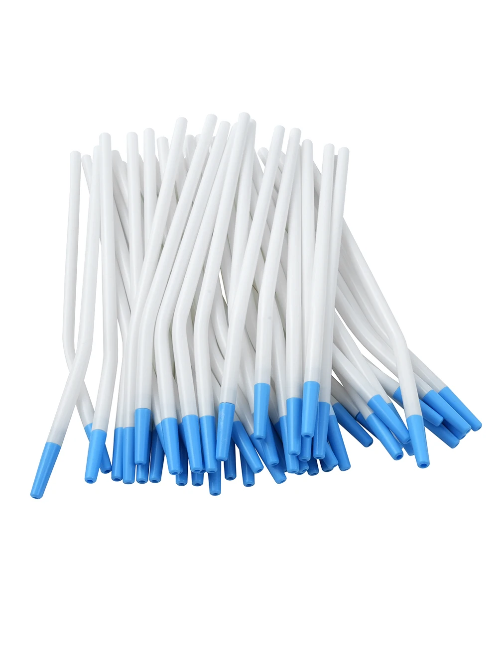 

WELL CK 100pcs Dental Saliva Ejector Dentistry Clinic Disposable Surgical Suction Tips Suction Tube Long Slim Type Dentist Tools