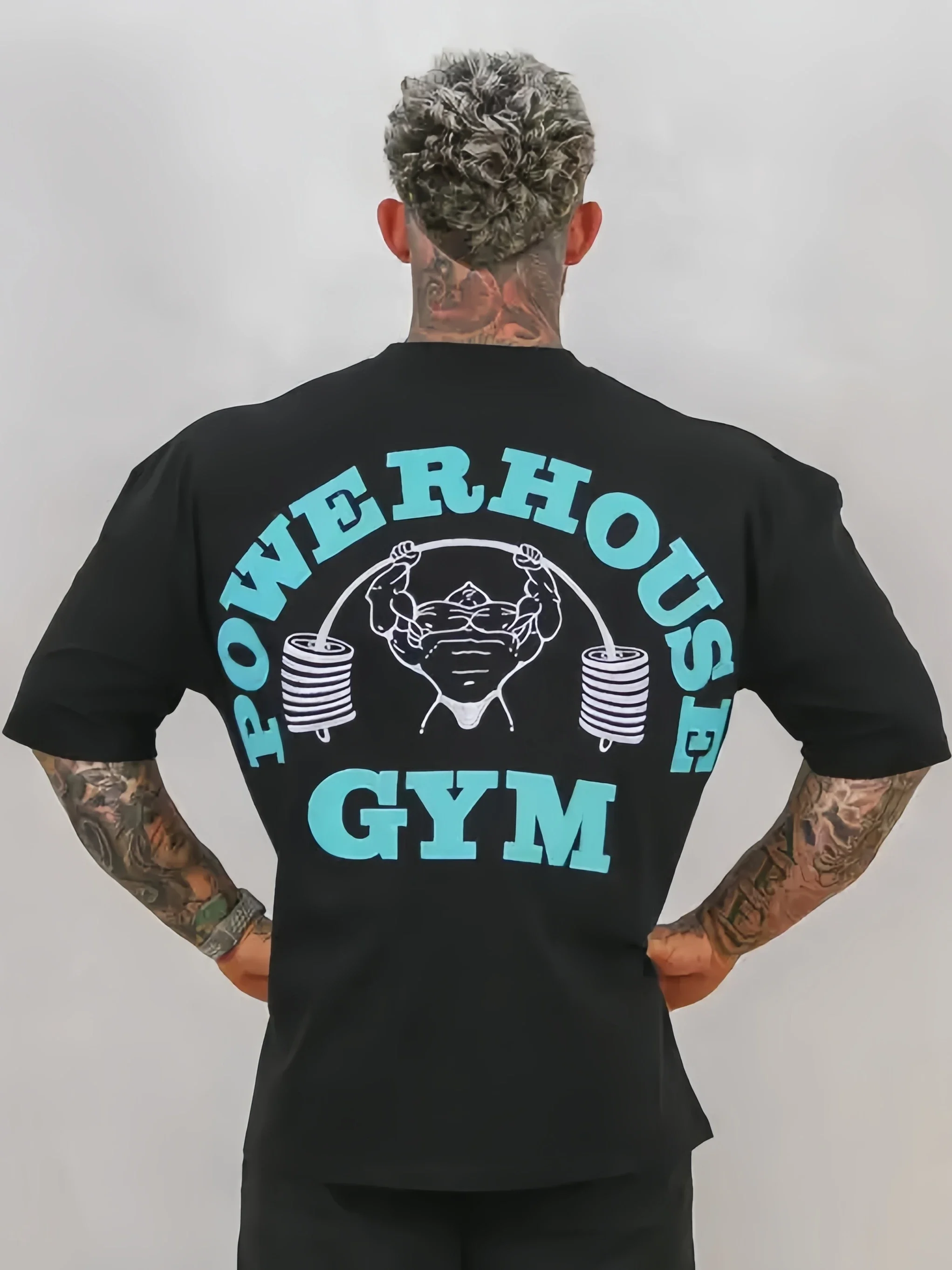 GYM Men's Fitness T-shirt - Breathable and Sweat-absorbent. Made of Pure Cotton, It Is Soft and Comfortable To Wear.
