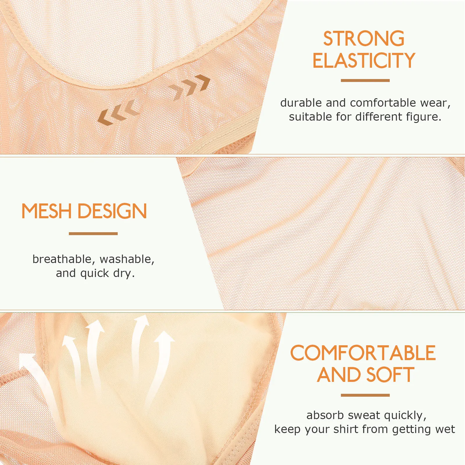 

Женская дышащая и комфортная майка-жилетка от пота подмышками, многоразовая, моющаяся