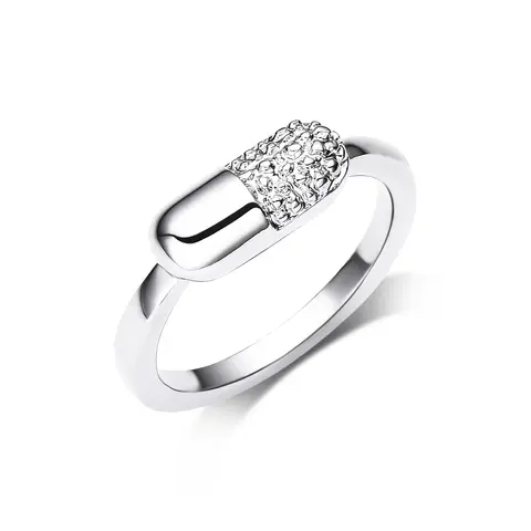 알약 금속 오픈 조절 링 패션 귀여운 흥미로운 의료 의학 시리즈 의사 간호사를위한 보석 액세서리