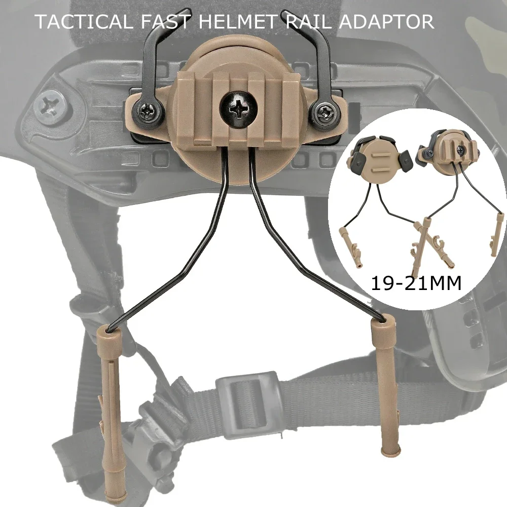 

Tactical Helmet Rail Adapter Headset Holder Set ARC Rail Adaptor Tactical Helmet Headset Support Headset Helmet Adapter