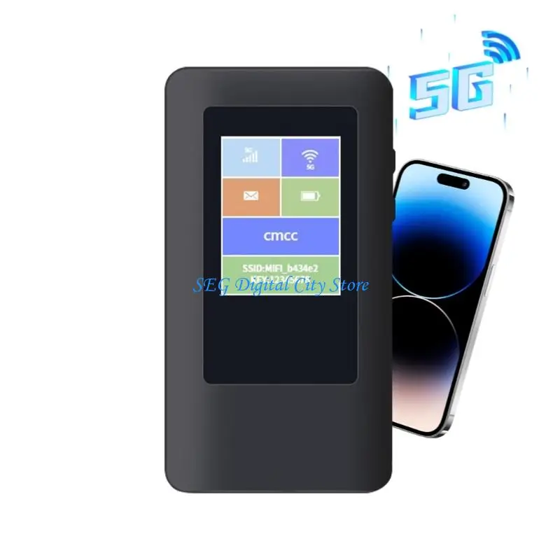 

U75B WiFi Hotspot Color Touches Screen Display WiFi Router ABS Housing Stable