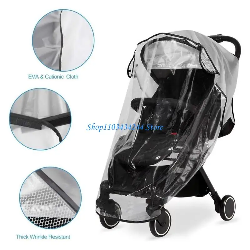 

G2TC 360 Degree Full Wrap Strollers Protector Windproof Pram Cart Protective Sleeve