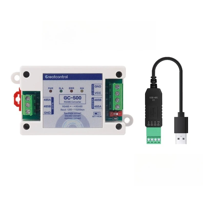 

Industrial RS485 Converter GC-500 Modbus Protocol Repeater Slave Address Baud Rate Conversion Transparent Transmission