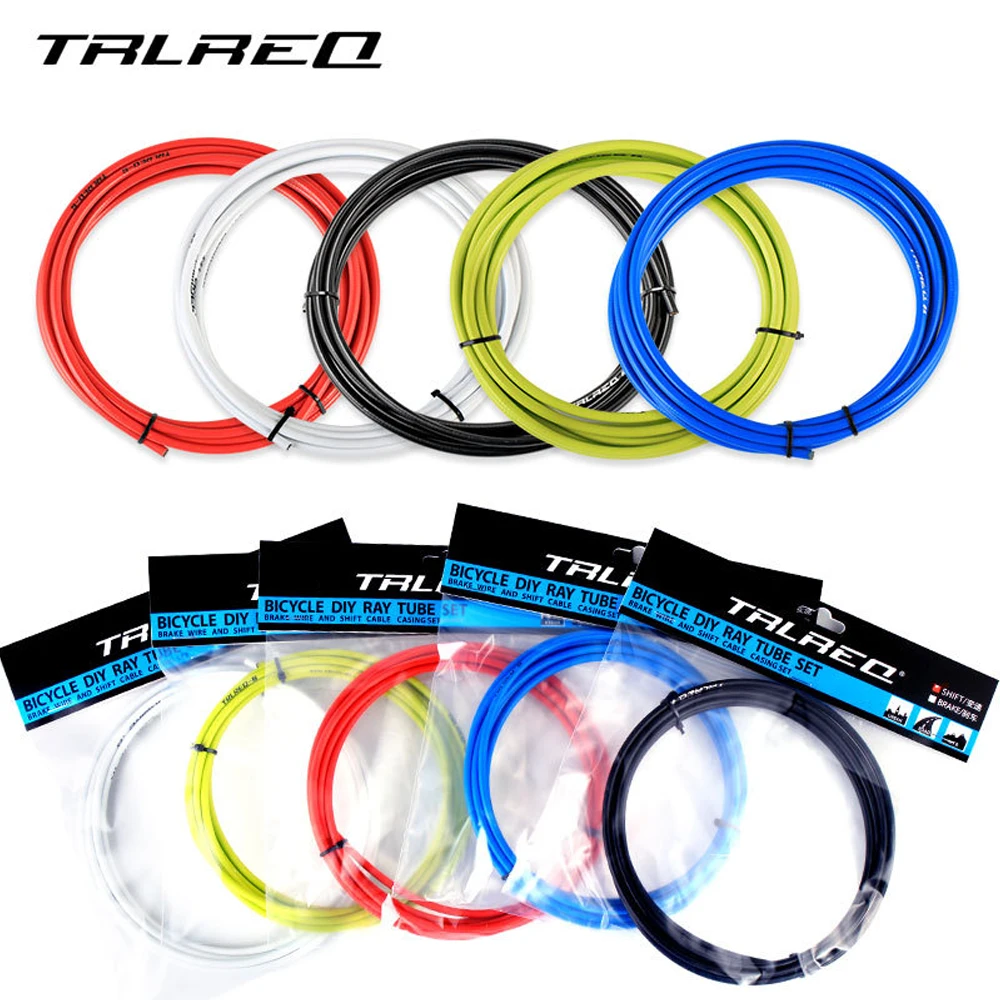 TRLREQ 3m Wire For Bicycle Bike Shifters Derailleur Brake Cables Shift Cable Tube 4mm/5mm MTB Road Bike Shifter Brake Cable Line