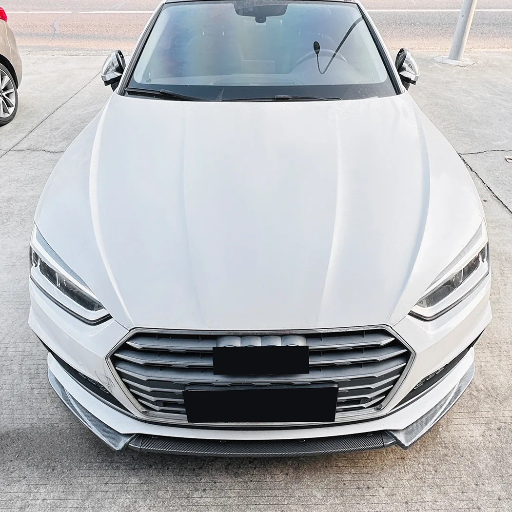 

For Audi A5 S5 S Line F5 Pre-Facelift 2017-2020 Accessories Front Lip Spoiler Splitter Upgrade Kit