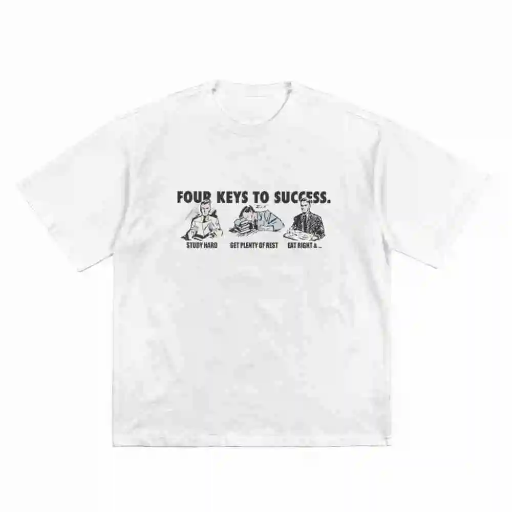 Four Keys To Success Short Sleeve Tee 100% Cotton T-Shirt