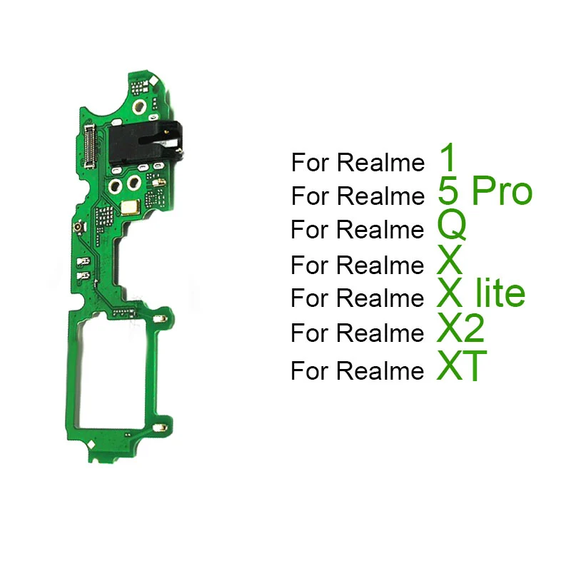 Microphone Board For Realme 1 5Pro Q X X2 X Lite XT Microphone Mic Module Connector PCB Board Flex Cable Replacement Parts