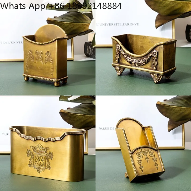

Brass hand-carved creative meal carton home decoration