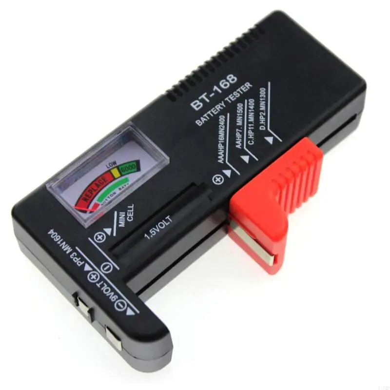 Battery Tester Small Home Level Level Level Tester untuk 9V 1.5V Battery L4MF