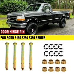 2-Door Door Hinge Roller Pin Door Hinge Pin and Bushing Kit Hinge for Ford F150 F250 F350 Car Accessories