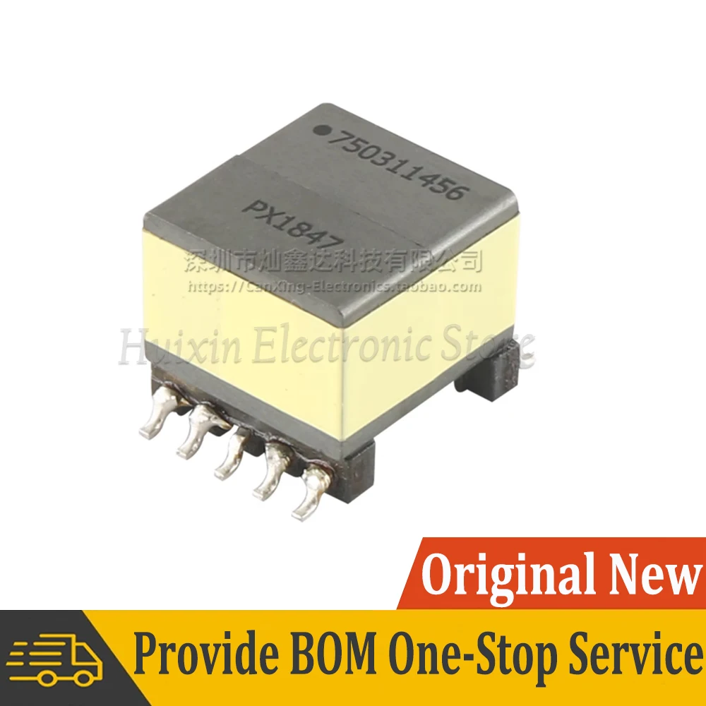 2pcs EP13 Type 750311456 SMD POE Flyback Transformer 36V to 12V 1A 100uH 12W Switching Power Supply Transformer
