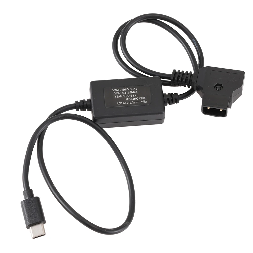 

FOTGA 23.6inch D-tap to USB Type-C Power Adapter Cable Converter for Charge Camera/Cell Phone/Laptop/Monitor from V Mount Gold