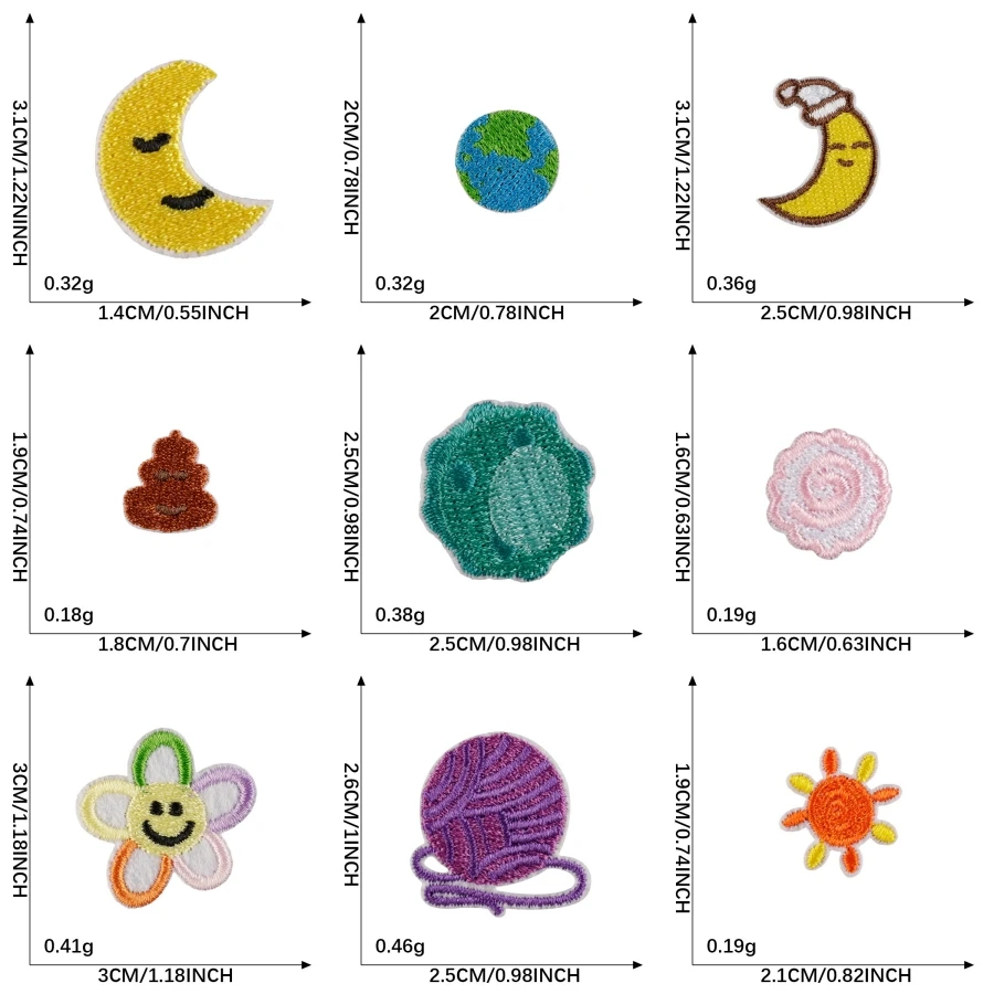 

Прекрасные деликатные виды маленького размера, круглые нашивки для компьютерной вышивки, значки, аксессуары для одежды «сделай сам», украшения