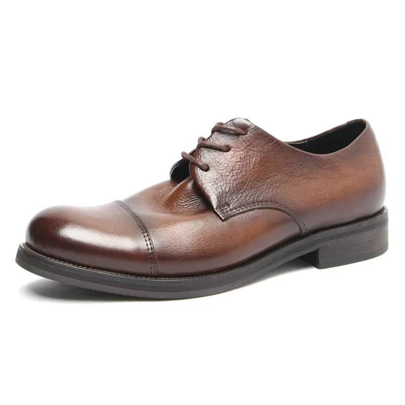 Men's Cowhide Leather Shoes For Business And Leisure All Genuine Leather Shoes