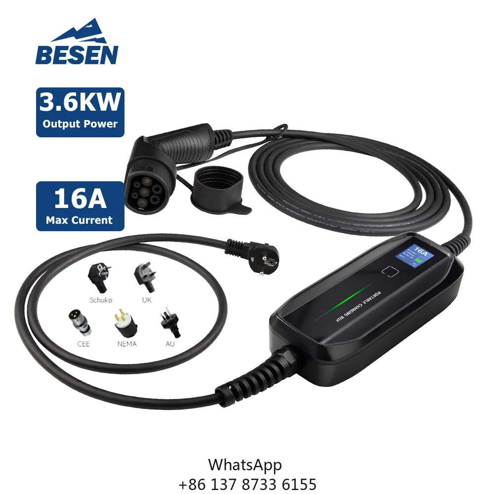 Type1 NEMA 6-20 Portable Electric Car Charging Box 10/16A EV Charger