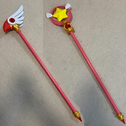 Brdwn Cardcaptor Sakura Sakura Kinomoto Birds head Stars Cosplay Magic Wand Staff