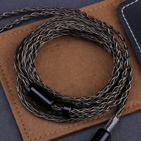 Câble pour casque OPENHEART 8 cœurs, double jack 3,5/2,5/4,4 mm, câble équilibré en cuivre plaqué argent, remplacement amélioré, 2m 3m 4