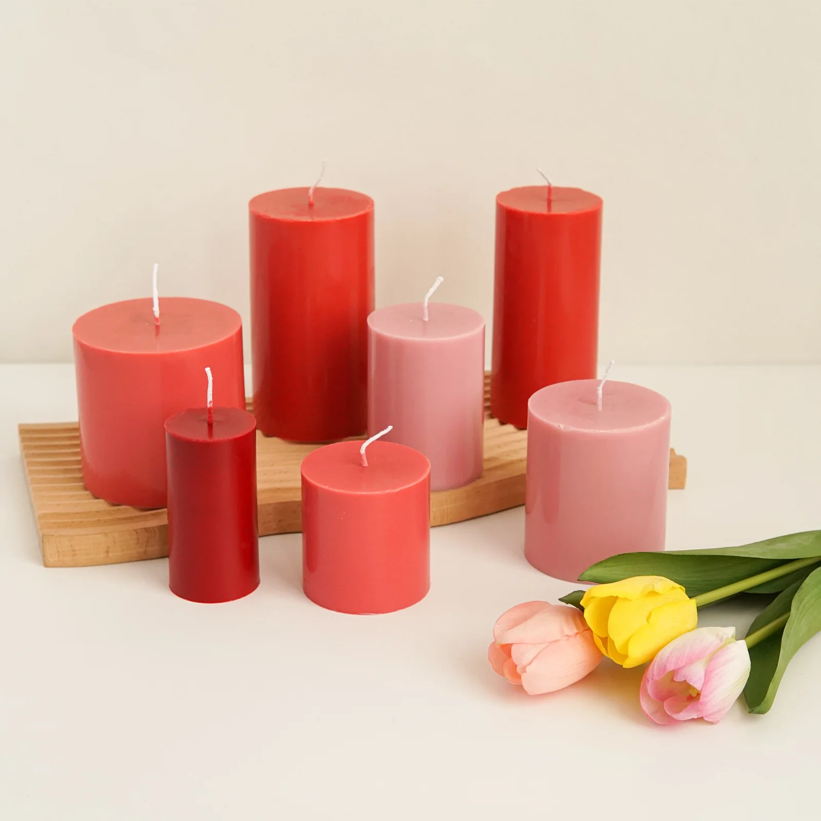 Various 3D Cylindrical Candle Mould Plastics Diy Candle Making Supplies Molds Pc Acrylic Plastic Mold Candle Making Kit Mold