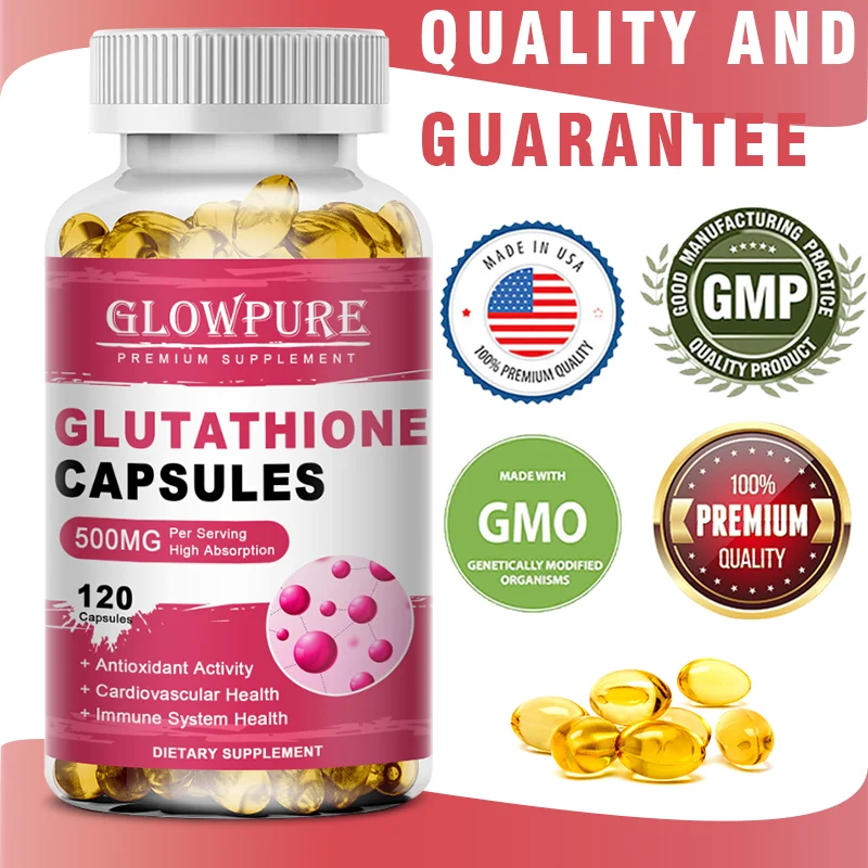 Antioxidant Glutathione Capsules - For Anti-Aging, Glowing Skin, Whitening, Detox & Immune Health