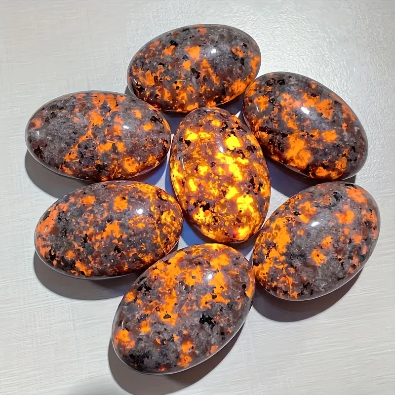 [1pc UV Flame Stone] 1pc UV Light Reactive Fluorescent Flame Stone | Very Bright Under UV Light