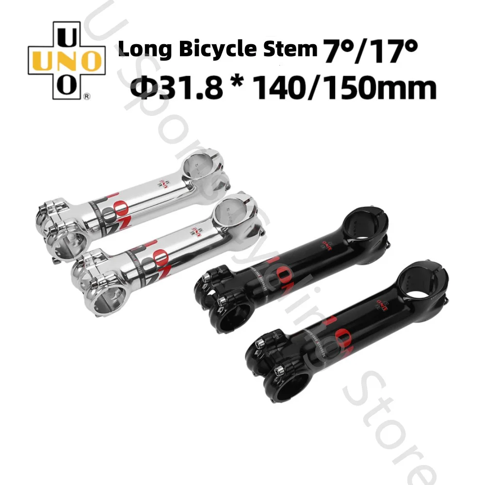 2026 New UNO Mtb Bike Stem 7/17 Degree Long Stem 140/150mm Takeaway 31.8mm Bicycle Handlebar Stem Riser Steering Wheel Mtb Power view 4