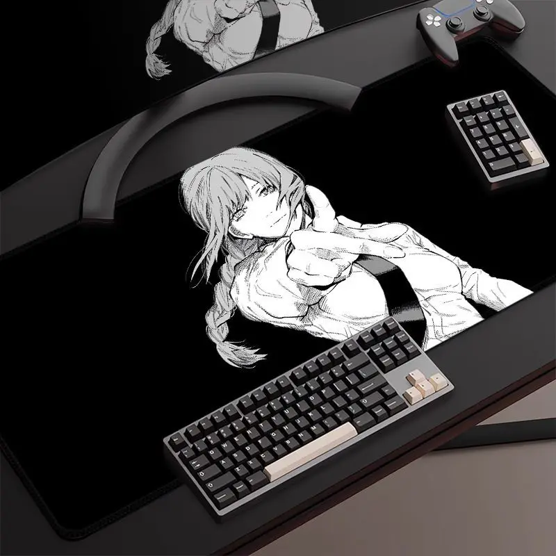 Chainsaw Man Machima Cartoon Trendy Large Mouse Pad Creative Art Design PC Esports Computer Desk Mat Gaming Keyboard Mousepad