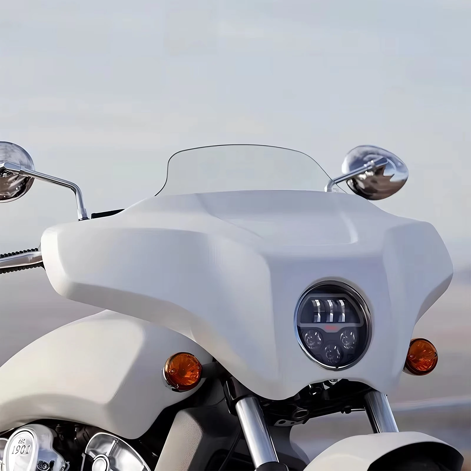 For Indian Scout Light Cavalry Motorcycle New Front Fairing Quick-Release with Lossless Installation