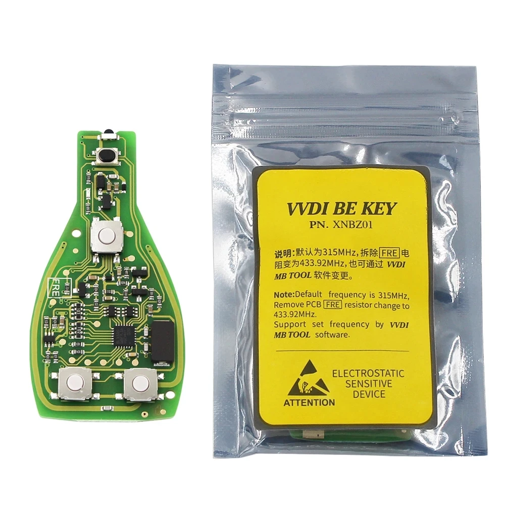 Xhorse-ベンツMBキープログラマー,vvdi be key pro,改良版,315mhz,433mhz,25個
