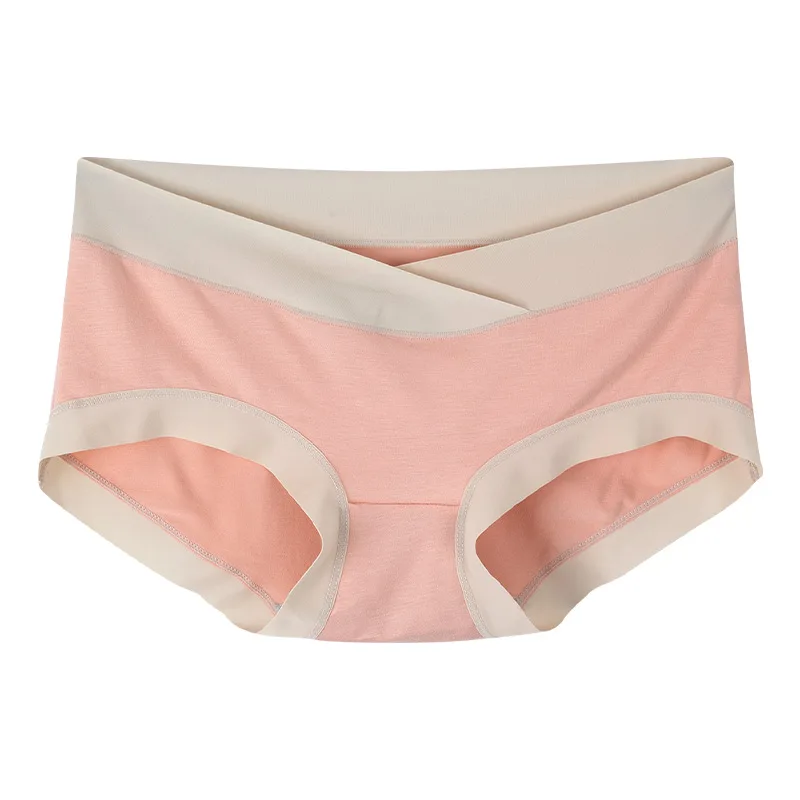 

5pcPure cotton triangle pants, summer thin, breathable, simple, color-blocking mid-waist pants, sexy short underpants