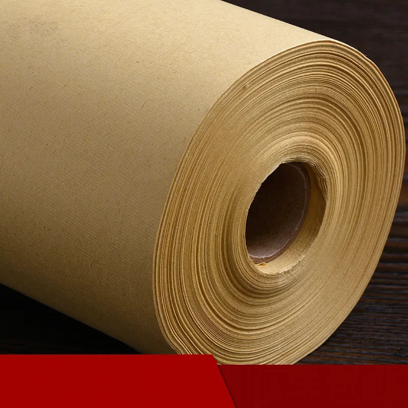 Chinese Rice Paper Thicken Half-Ripe Xuan Paper Brush Pen Painting Calligraphy Art Practice Long Roll Chinese Calligraphy Papier