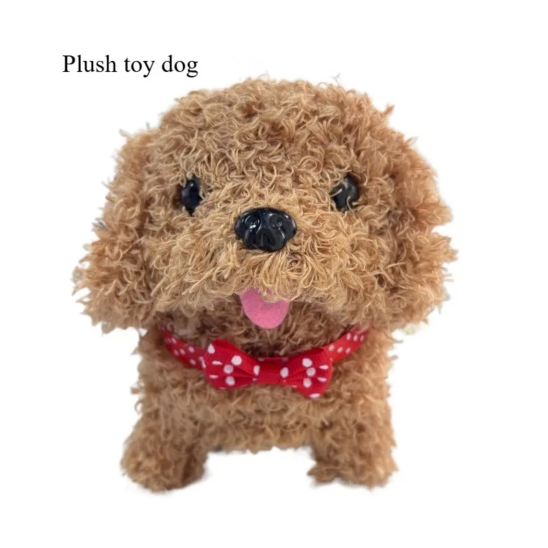 لعبة الكلب القطيفة الجديدة يمكن المشي والنباح، دمية كلب أليف محاكاة الدمية القطيفة، الخيار الأول للهدايا