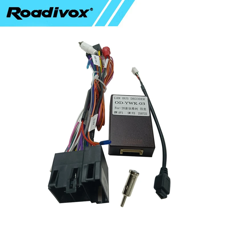 16pin ISO Wiring Harness Adapter Canbus Box Decoder Android Car Radio Power Cable For Iveco Daily Klen RV OD-IVECO-02\03