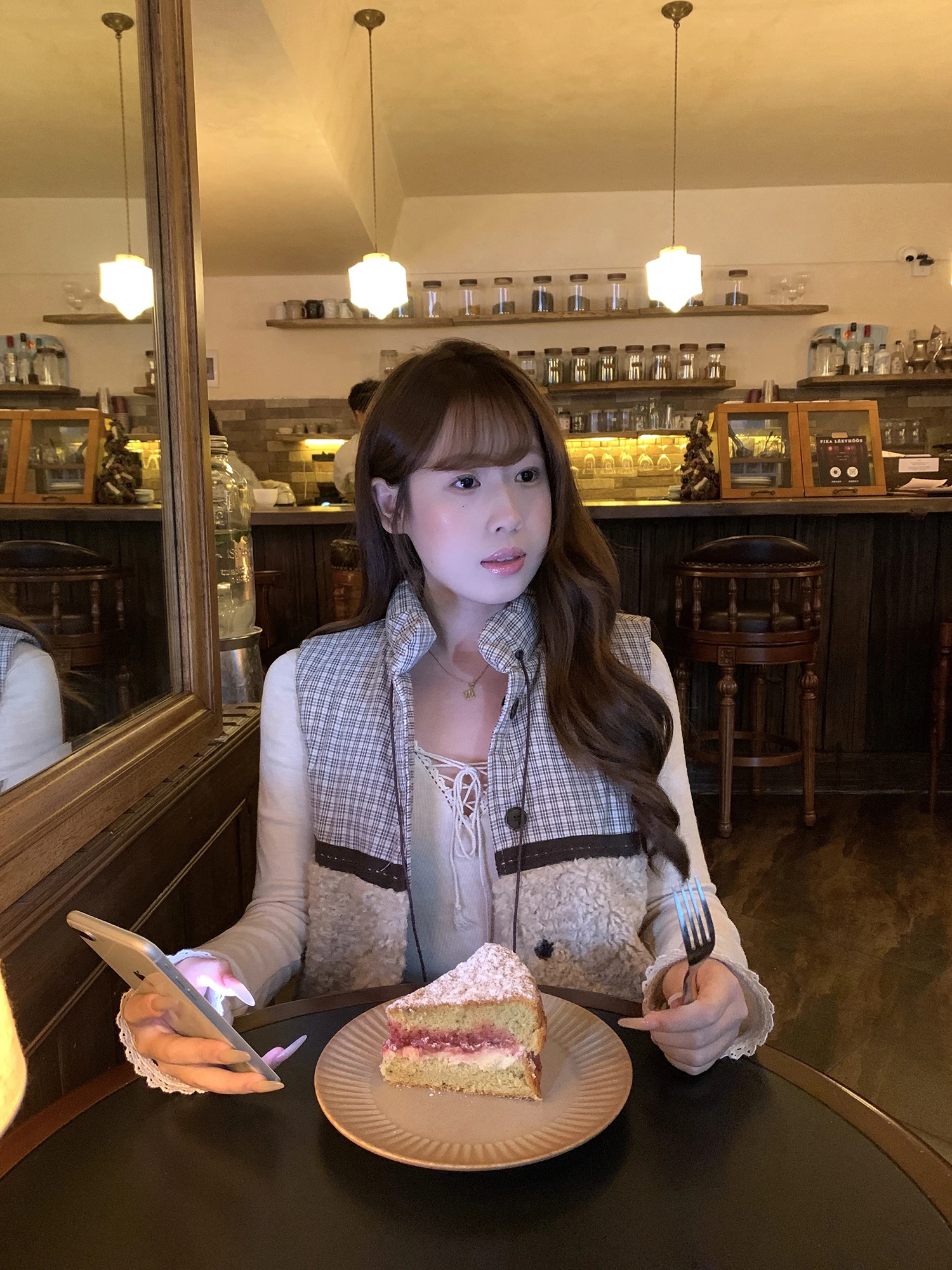 

Жилет Pepe Home из хлопка с двусторонним использованием, с отделкой из овечьей шерсти, в клетку цвета хаки, осенне-зимняя теплая верхняя одежда для женщин