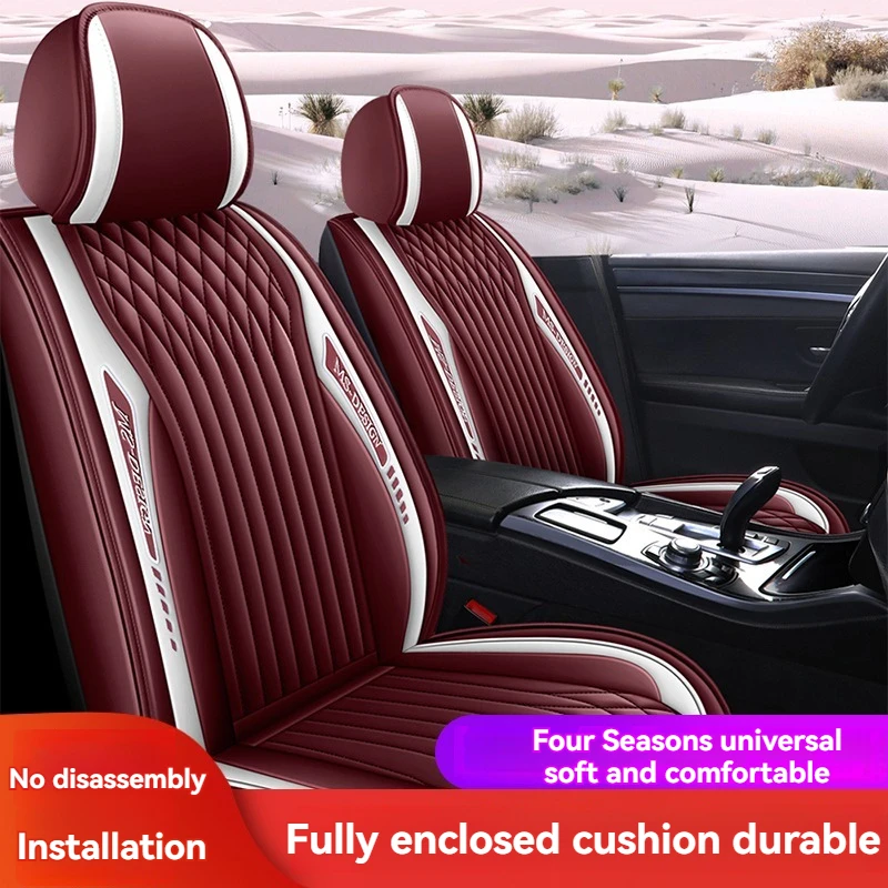 

Full Set Of Universal Nappa Leather Car Seat Cover For Cadillac XT5XT4 XT6 ATSL CT4 CT5 CT6 CT CTS Car Accessories Protector