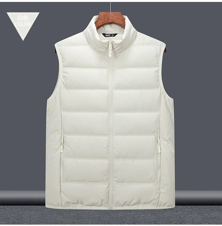 Stylish Durable Down Vest for Couples in Leisure Travel Windproof  Anti-wrinkle Lightweight WaterResistant Down vest  Coats