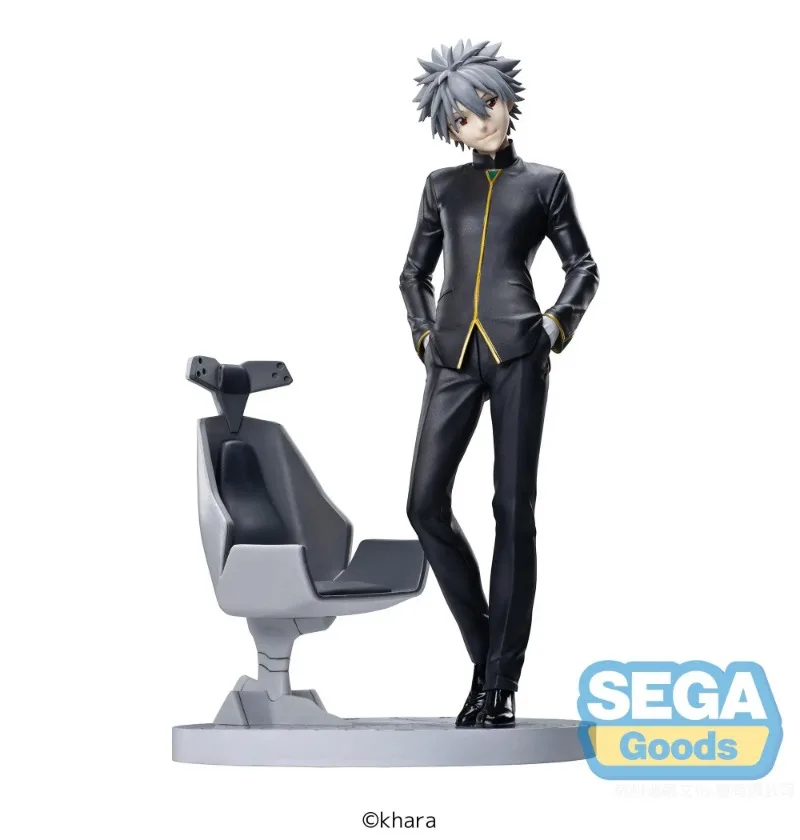 SEGA Luminasta Evangelion:3.0+1.01 Thrice Upon A Time Nagisa Kaworu Commander Clothes Anime Action Figures Model Collection Toy