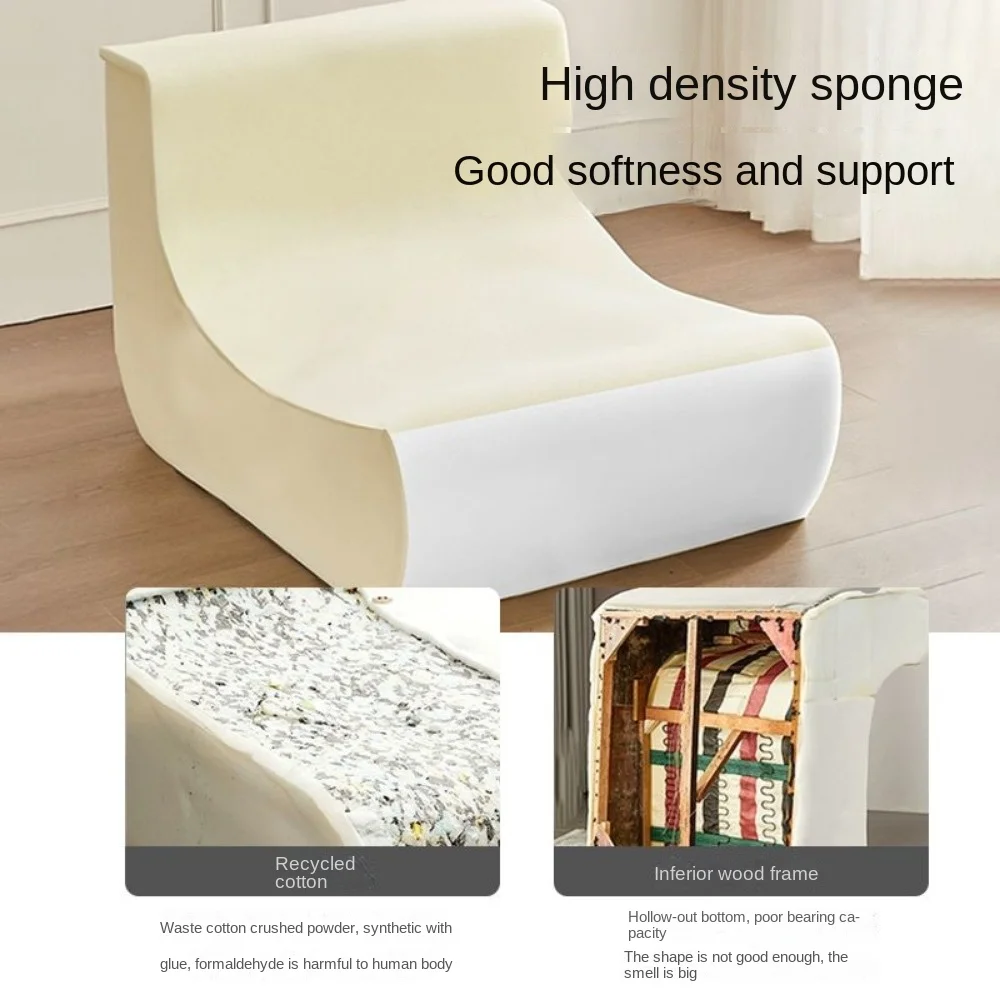 Caterpillar lazy sofa leisure bedroom living room comfortable sofa tatami balcony integrated sponge single armchair furniture