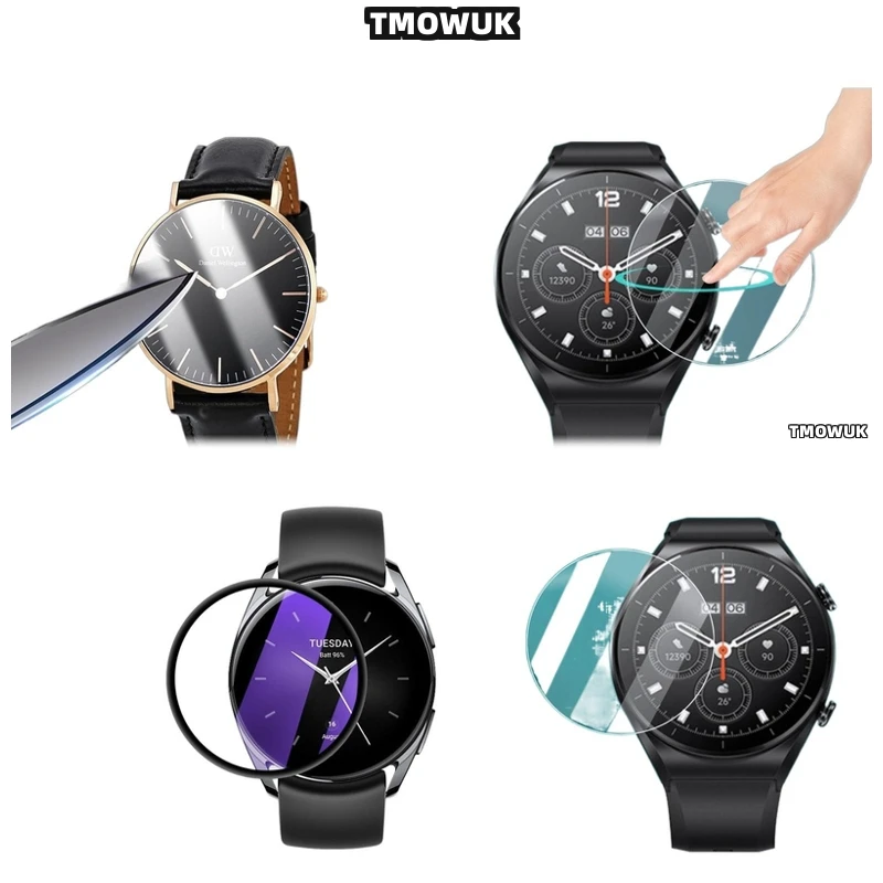 

For Xiaomi Watch S1 S3 Pro S4 Sport Durable Tempered Glass Screen Protector Ultra-Thin 9H Hardness Anti-Glare