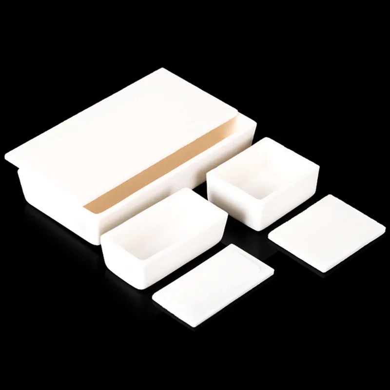 99% Alumina square crucible Specification 2 Multiple specifications with lid