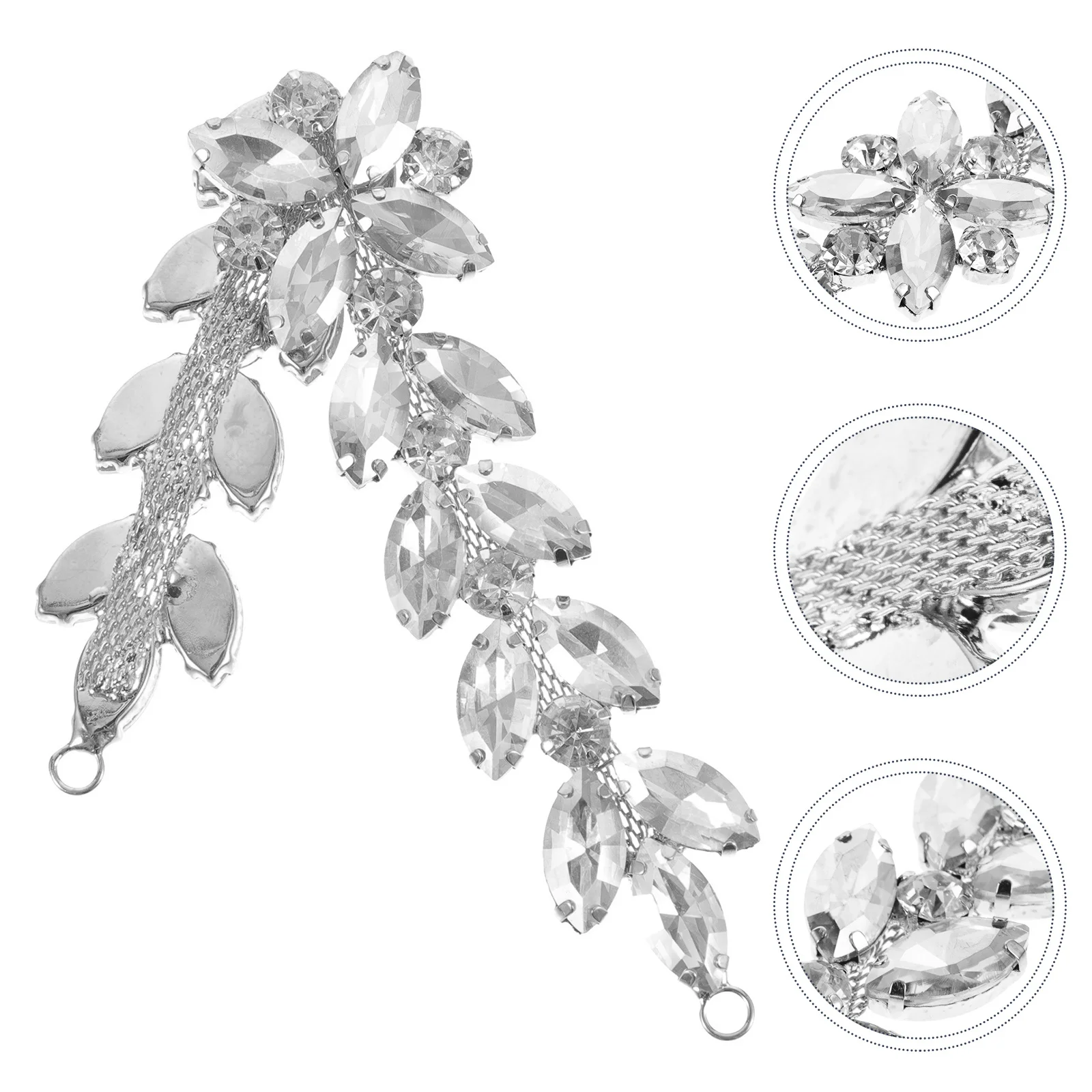 

Rhinestone Ma Diamond Applique Glass Flower Patch Wedding Dress Sleeve Accessory Bridal Sash Belt Decorative Patch