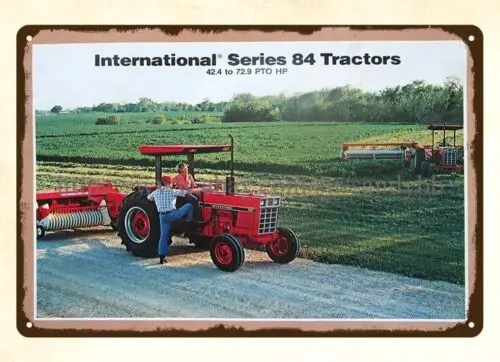 1983 International tractor metal tin sign interior decoration ideas for bedroom