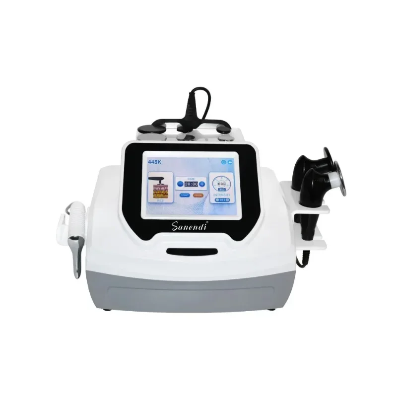 Sanendi INDIBA 448K Face Care อุปกรณ์เทคโนโลยี Tecar Cavitation Body Care RET CET RF Slim สเปนเครื่องกระชับผิว