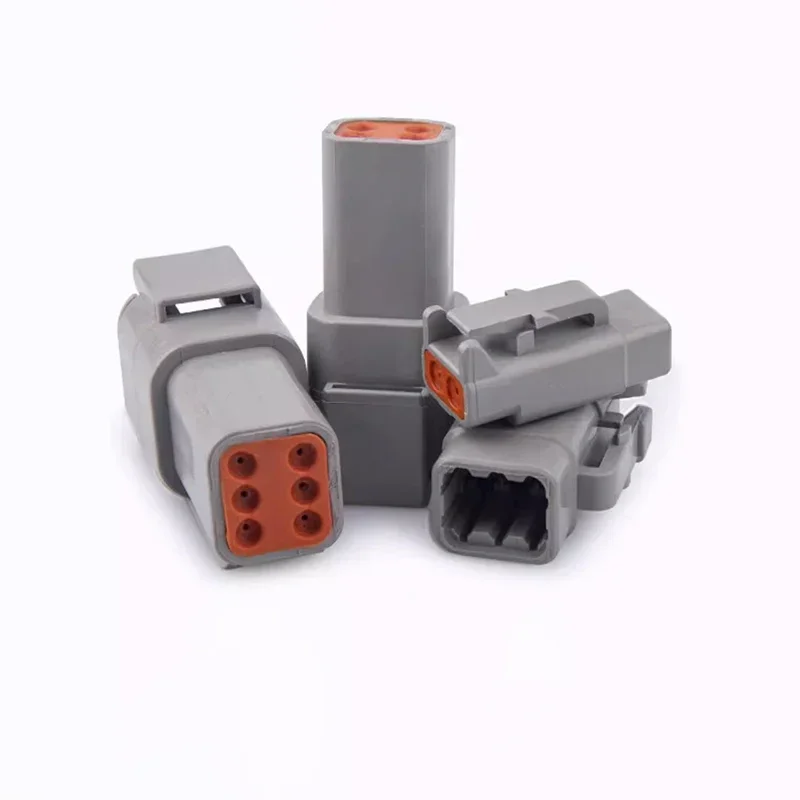 10 Sets Deutsch DTM Automobile Waterproof Connector Plug&Socket Male&Female Terminal DTM04-2/3/4/6/8/12P DTM06-2/3/4/6/8/12S