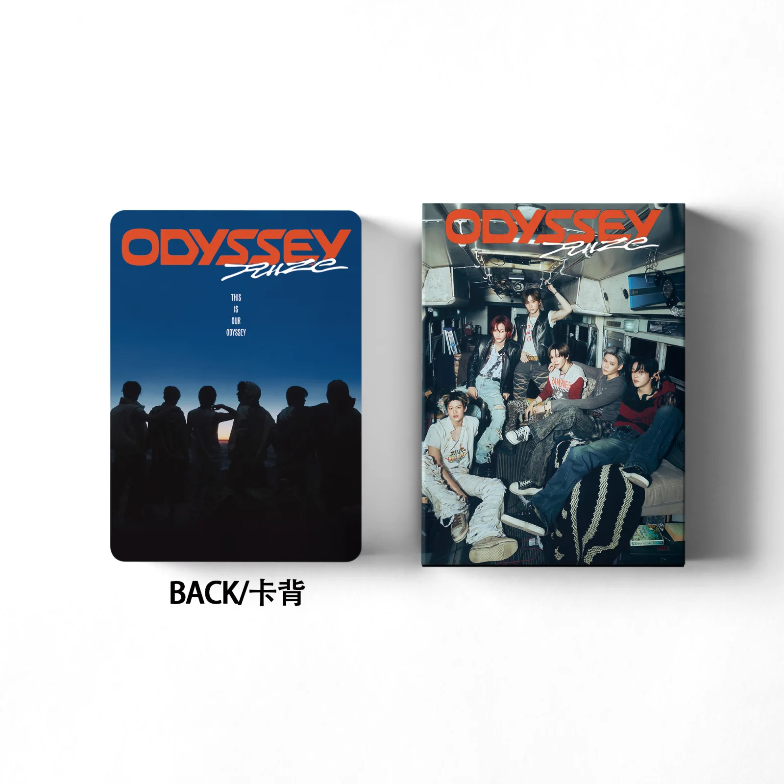 مجموعة من بطاقات الصور الفوتوغرافية من RIIZE Jimmy مكونة من 55 قطعة من ODYSSEY Impossible Lucky الرسمية K-POP Merch Trading LOMO مجموعة مروحة هدية توصيل سريع