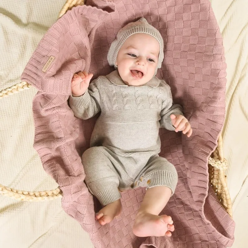 بطانية أطفال متماسكة مقاس 40 بوصة × 30 بوصة - قماط استقبال ناعم متجدد الهواء لحديثي الولادة والرضع، قابلة للتنفس. كوفورثرية بيبيليا نوفروحليان #2