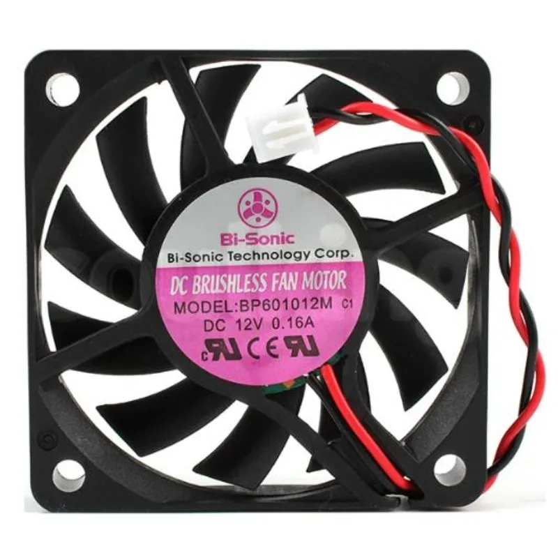

Вентилятор охлаждения Bi-Sonic BP601012M 6010 12В 0.16А, 6см, 60x60x10мм