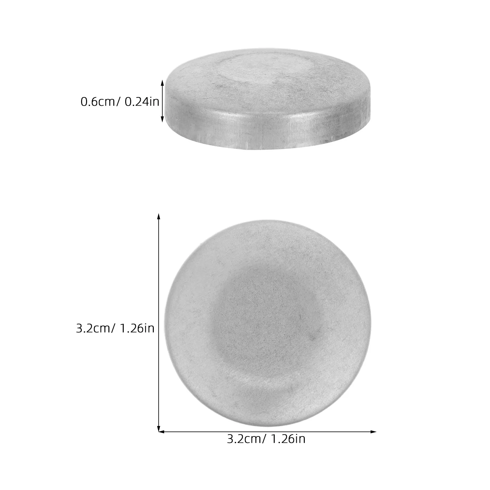 10Pcs Round Tubing End Protector 32Mm Weatherproof Decorative Post Topper Metal Handrail End Cap for Garden Fence Deck Balcony - view 5