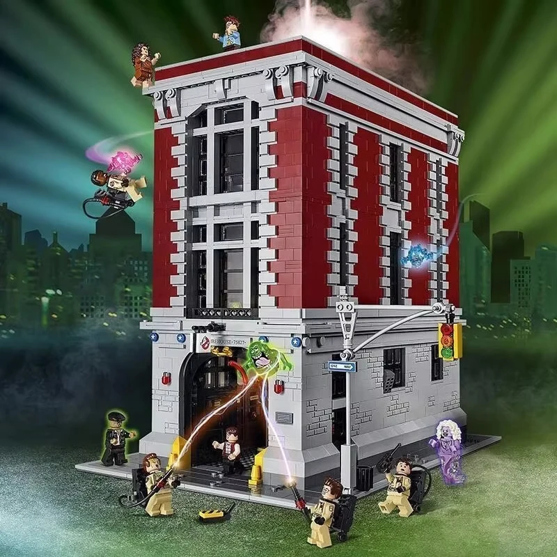 4634pcs Ghostbusters Firehouse Headquarters Building Blocks Bricks Set Kids Adult Birthday Gift Compatible 75827 view 5