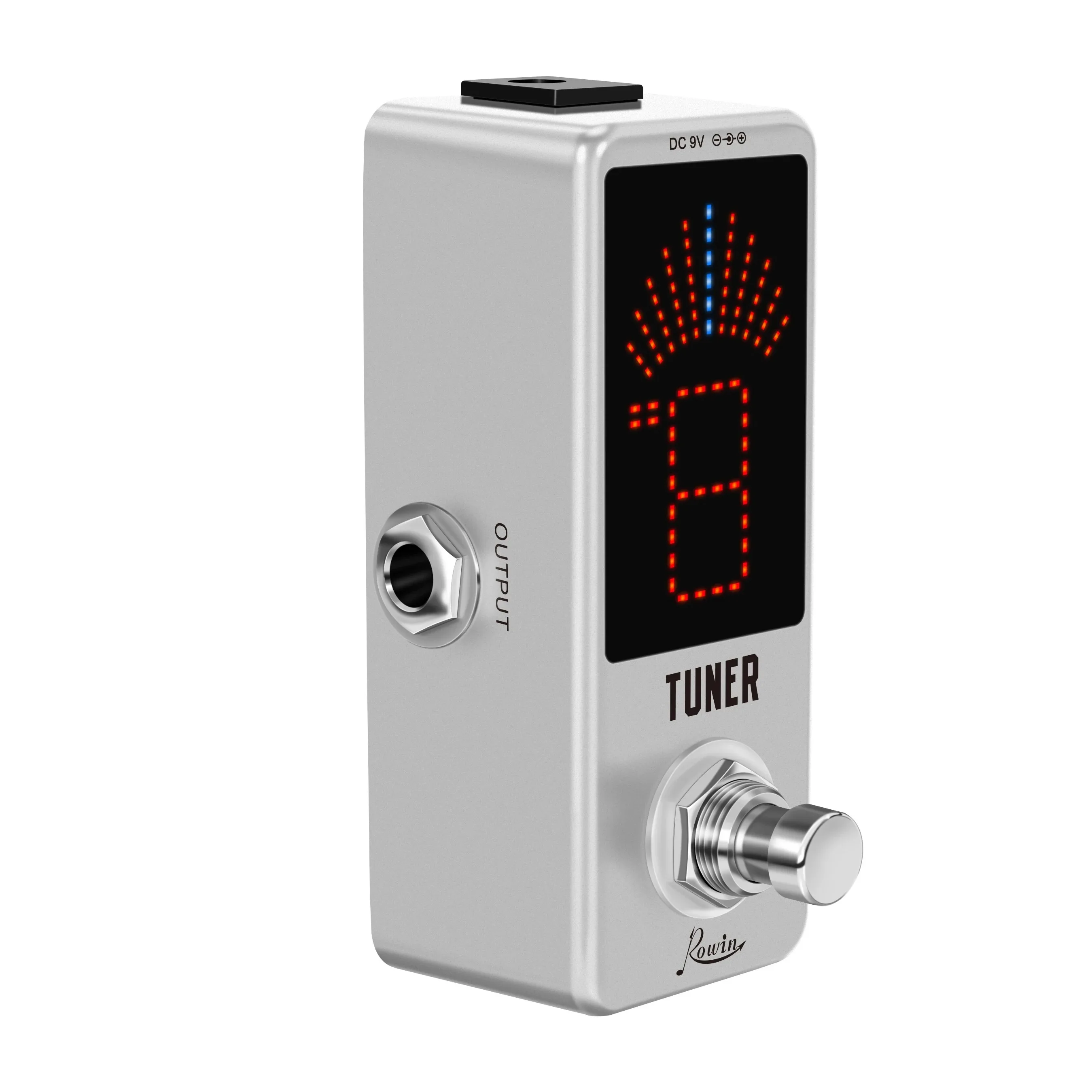 Rowin LT-910 Guitar Pedal Tuner High Precision Chromatic Tuner Effect Pedal LED Display True Bypass Guitar Parts & Accessories